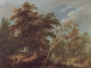 KEIRINCKX, Alexander Hunters in a Forest oil painting